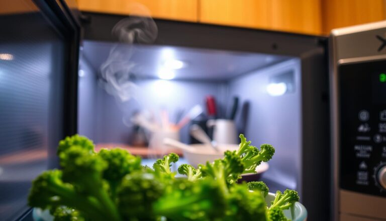 broccolini in microwave