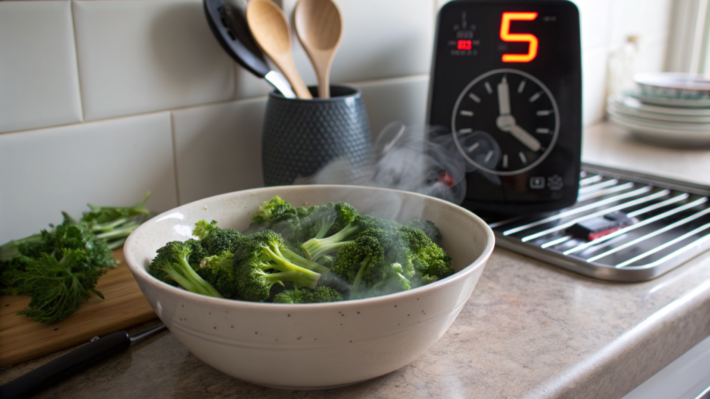 how long to steam baby broccoli